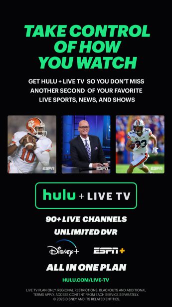 hulu plus live tv nfl