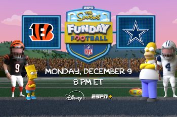 ‘The Simpsons Funday Football’ Streams Live December 9 on Disney+ and ESPN+