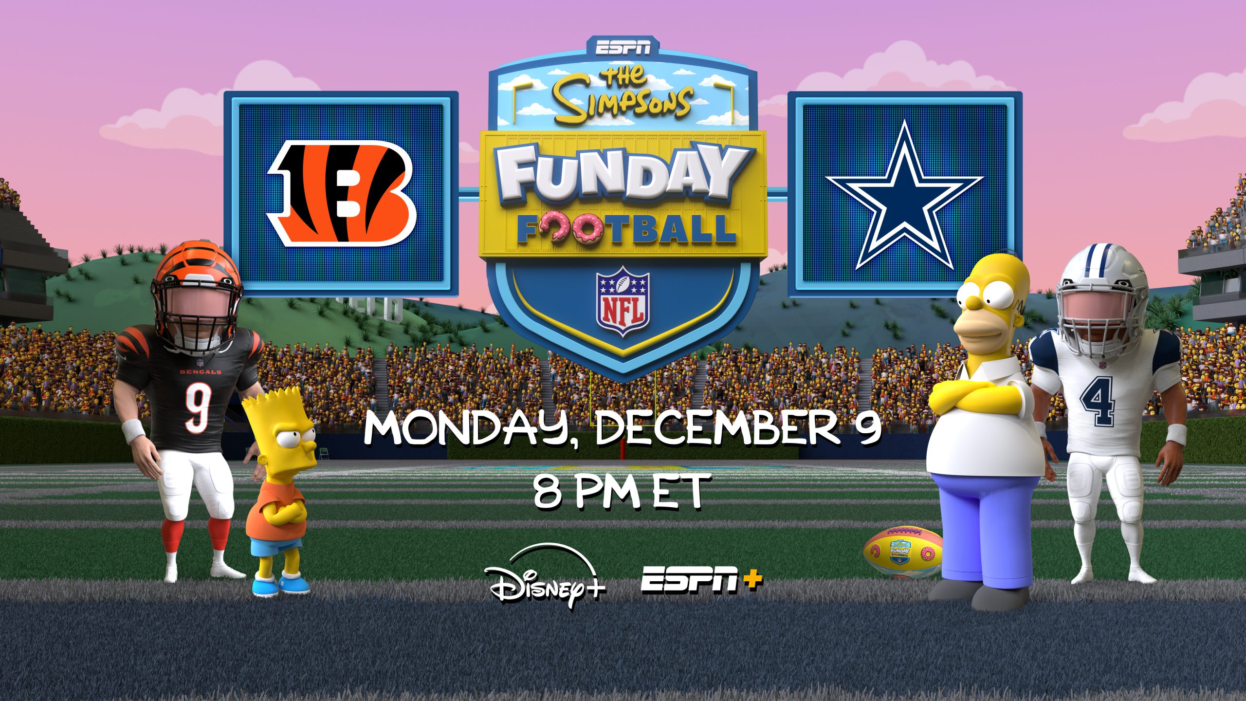 ‘The Simpsons Funday Football’ Streams Live December 9 on Disney+ and ESPN+ – The Walt Disney Company