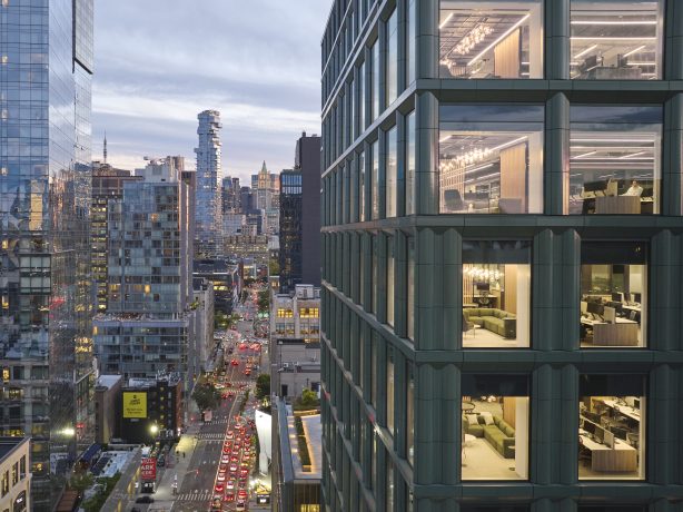 A high angle view of Disney’s Headquarters in New York City by Dave Burk – SOM © 2024 Disney