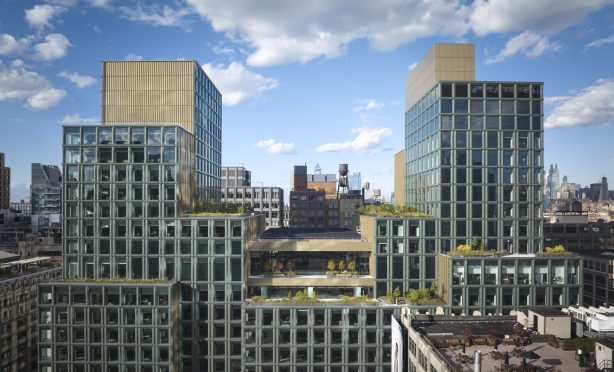 A high angle view of Disney’s New York Headquarters by Dave Burk – SOM © 2024 Disney