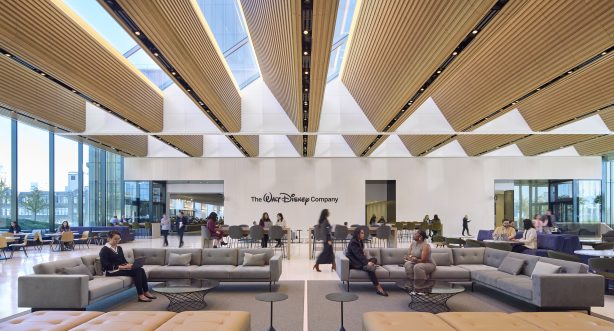 Employees in the Great Room at Disney’s New York Headquarters by Dave Burk – SOM © 2024 Disney