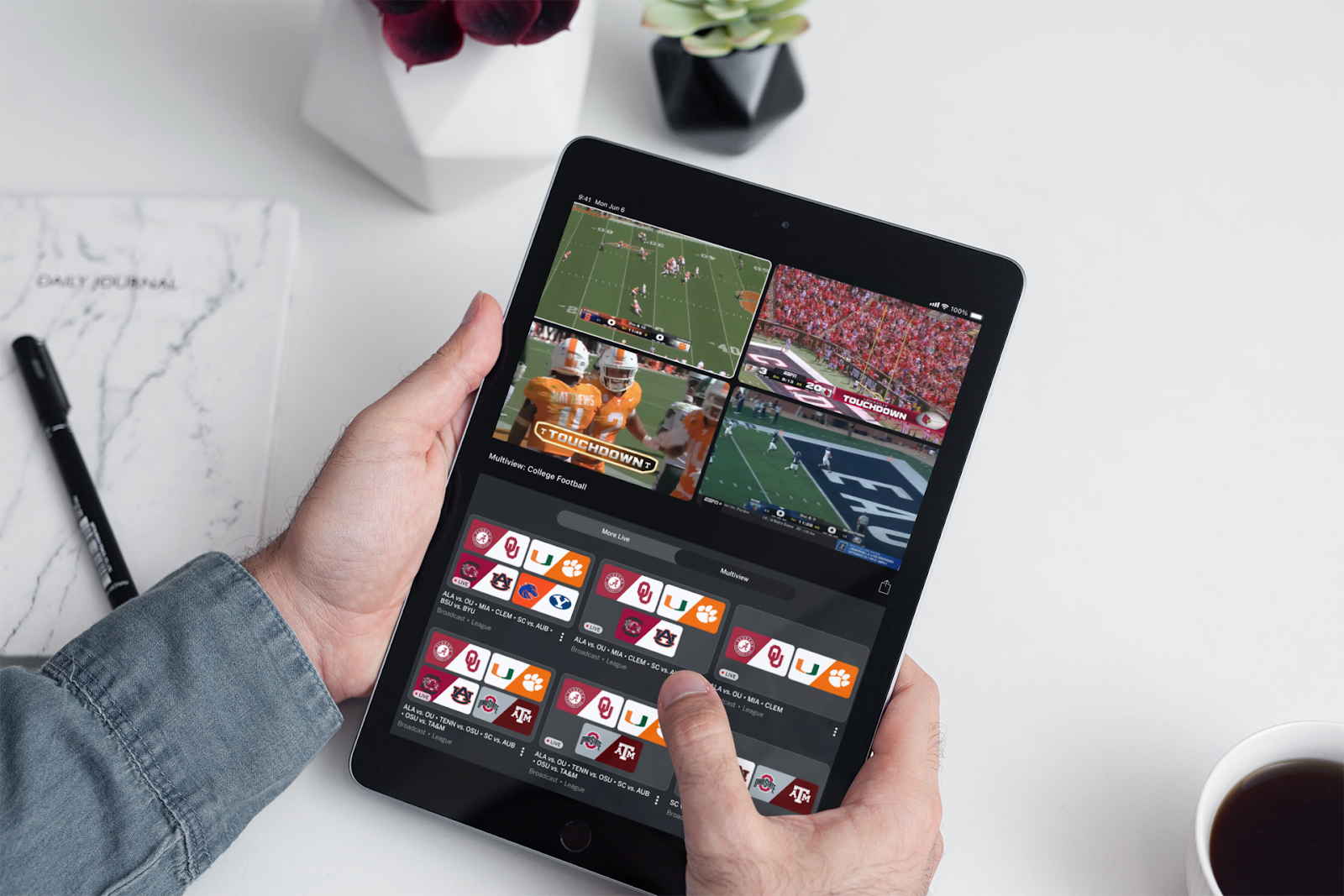 Four games at once, one screen, anywhere: Multiview goes mobile on the ESPN App | The Walt Disney Co