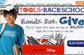 Disney Sponsors Boys & Girls Clubs of America School Supply Drive