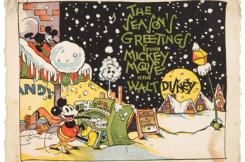 A Look Back at Disney Corporate Christmas Cards