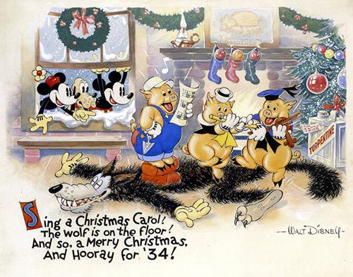 A Look Back at Disney Corporate Christmas Cards - The Walt